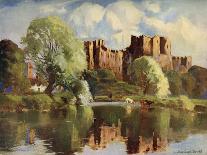 Hereford Cathedral, from the River Walk, Herefordshire, 1924-1926-Louis Burleigh Bruhl-Giclee Print