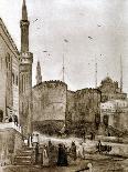 Old Street in Sunlight, Cairo, Egypt, 1928-Louis Cabanes-Giclee Print