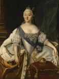 Portrait of Empress Anna Ioannovna, (1693-174), 1730-Louis Caravaque-Framed Giclee Print