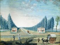 Hunting in the Parc Du Raincy, C.1754-93 (Gouache on Paper)-Louis Carrogis Carmontelle-Giclee Print