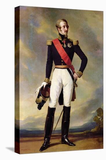 Louis-Charles-Philippe of Orleans (1814-96) Duke of Nemours, 1843-Franz Xaver Winterhalter-Stretched Canvas