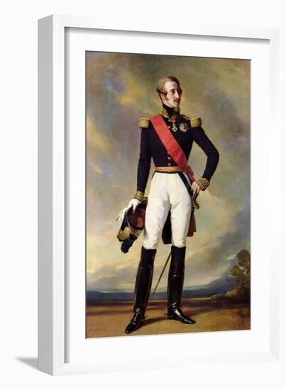 Louis-Charles-Philippe of Orleans (1814-96) Duke of Nemours, 1843-Franz Xaver Winterhalter-Framed Giclee Print