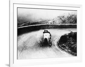 Louis Chiron Driving a Bugatti at a Hill Climb, 1923-null-Framed Photographic Print