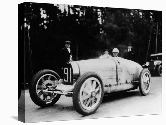 Louis Chiron in a Bugatti, 1927-null-Stretched Canvas