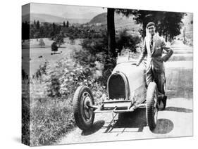 Louis Chiron with His Bugatti Type 51, Near Molsheim, Alsace, France, 1931-null-Stretched Canvas