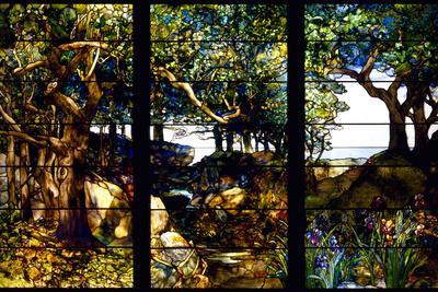 A Wooded Landscape in Three Panels, C. 1905