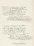 A Sample of Rudyard Kipling's Handwriting from 'The Absent Minded Beggar'-Louis Creswicke-Giclee Print