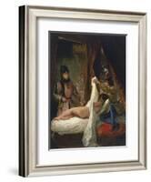 Louis D'Orleans Showing His Mistress, C.1825-26-Eugene Delacroix-Framed Giclee Print