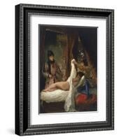 Louis D'Orleans Showing His Mistress, C.1825-26-Eugene Delacroix-Framed Giclee Print