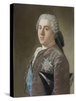 Louis De Bourbon, Dauphin of France, 1749-50 (Pastel on Paper)-Jean-Etienne Liotard-Stretched Canvas