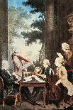 The Mozart Family in Paris in 1763-Louis de Carmontelle-Mounted Giclee Print