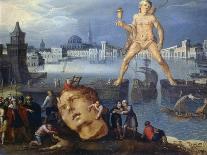 The Colossus at Rhodes-Louis De Caulery-Framed Stretched Canvas