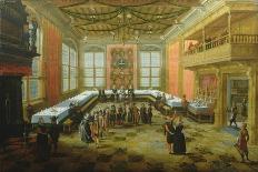 Elegant Figures Congregating in a Banqueting Hall-Louis de Caullery-Giclee Print