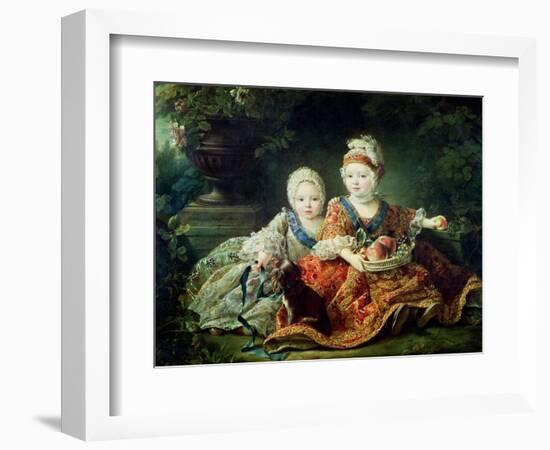 Louis de France Duc de Berry and Louis de France Comte de Provence-Francois Hubert Drouais-Framed Giclee Print