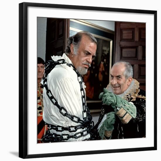 Louis de Funès and Don Jaime de Mora Y Aragon: La Folie Des Grandeurs, 1971-Marcel Dole-Framed Photographic Print