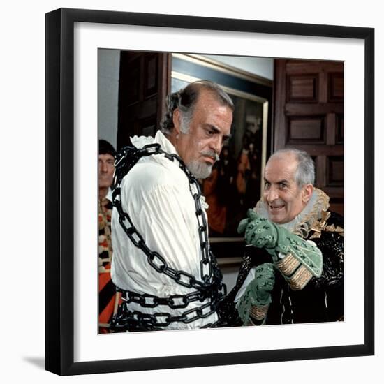 Louis de Funès and Don Jaime de Mora Y Aragon: La Folie Des Grandeurs, 1971-Marcel Dole-Framed Photographic Print