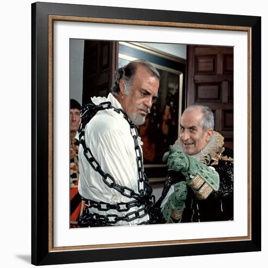 Louis de Funès and Don Jaime de Mora Y Aragon: La Folie Des Grandeurs, 1971-Marcel Dole-Framed Photographic Print