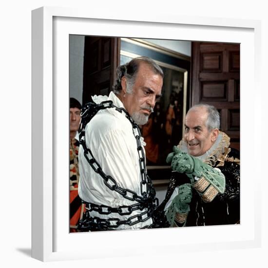 Louis de Funès and Don Jaime de Mora Y Aragon: La Folie Des Grandeurs, 1971-Marcel Dole-Framed Photographic Print