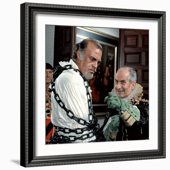 Louis de Funès and Don Jaime de Mora Y Aragon: La Folie Des Grandeurs, 1971-Marcel Dole-Framed Photographic Print