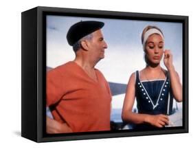 Louis de Funès and Geneviève Grad: Le Gendarme de Saint-Tropez, 1964-Marcel Dole-Framed Stretched Canvas