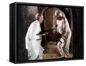 Louis de Funès and Jean Gabin: Le Tatoué, 1968-Marcel Dole-Framed Stretched Canvas