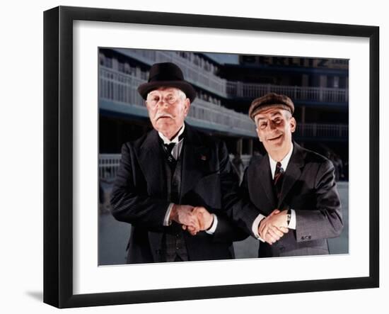 Louis de Funès and Jean Gabin: Le Tatoué, 1968-Marcel Dole-Framed Photographic Print