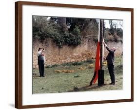 Louis de Funès and Jean Gabin: Le Tatoué, 1968-Marcel Dole-Framed Photographic Print