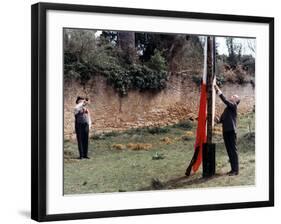 Louis de Funès and Jean Gabin: Le Tatoué, 1968-Marcel Dole-Framed Photographic Print