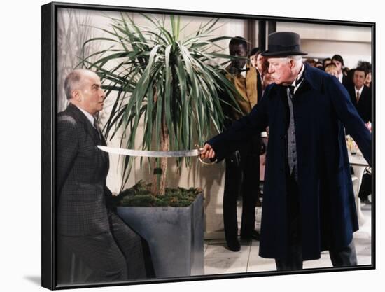 Louis de Funès and Jean Gabin: Le Tatoué, 1968-Marcel Dole-Framed Photographic Print