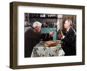 Louis de Funès and Jean Gabin: Le Tatoué, 1968-Marcel Dole-Framed Photographic Print