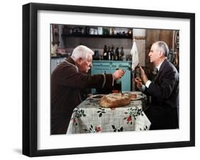 Louis de Funès and Jean Gabin: Le Tatoué, 1968-Marcel Dole-Framed Photographic Print