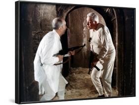 Louis de Funès and Jean Gabin: Le Tatoué, 1968-Marcel Dole-Framed Photographic Print