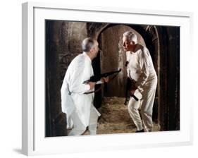 Louis de Funès and Jean Gabin: Le Tatoué, 1968-Marcel Dole-Framed Photographic Print