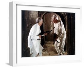 Louis de Funès and Jean Gabin: Le Tatoué, 1968-Marcel Dole-Framed Photographic Print