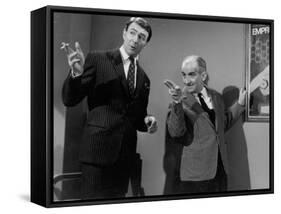 Louis de Funès and Jean-Pierre Marielle: Faites Sauter La Banque !, 1963-Marcel Dole-Framed Stretched Canvas