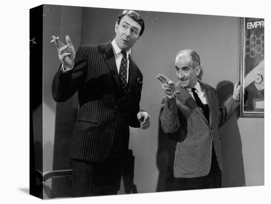 Louis de Funès and Jean-Pierre Marielle: Faites Sauter La Banque !, 1963-Marcel Dole-Stretched Canvas