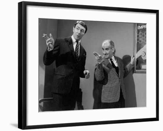 Louis de Funès and Jean-Pierre Marielle: Faites Sauter La Banque !, 1963-Marcel Dole-Framed Photographic Print