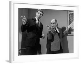 Louis de Funès and Jean-Pierre Marielle: Faites Sauter La Banque !, 1963-Marcel Dole-Framed Photographic Print