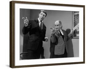 Louis de Funès and Jean-Pierre Marielle: Faites Sauter La Banque !, 1963-Marcel Dole-Framed Photographic Print