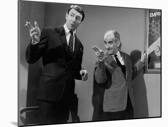 Louis de Funès and Jean-Pierre Marielle: Faites Sauter La Banque !, 1963-Marcel Dole-Mounted Photographic Print