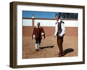 Louis de Funès and Yves Montand: La Folie Des Grandeurs, 1971-Marcel Dole-Framed Photographic Print