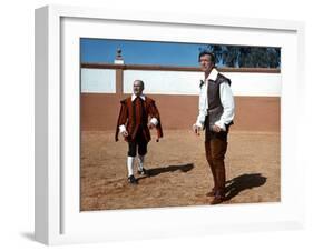 Louis de Funès and Yves Montand: La Folie Des Grandeurs, 1971-Marcel Dole-Framed Photographic Print