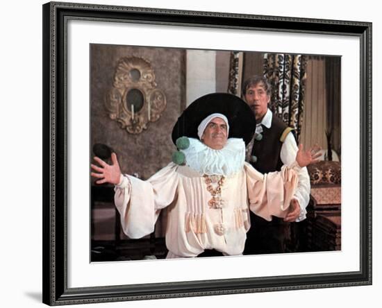 Louis de Funès and Yves Montand: La Folie Des Grandeurs, 1971-Marcel Dole-Framed Photographic Print