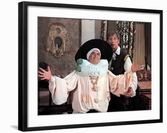 Louis de Funès and Yves Montand: La Folie Des Grandeurs, 1971-Marcel Dole-Framed Photographic Print