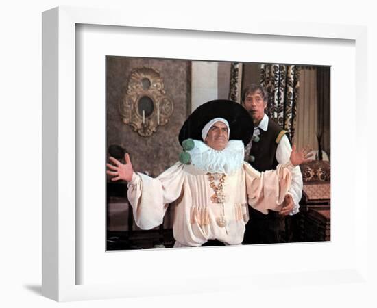 Louis de Funès and Yves Montand: La Folie Des Grandeurs, 1971-Marcel Dole-Framed Photographic Print