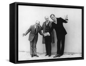 Louis de Funès, and Yves Montandshooting Picture: La Folie Des Grandeurs, 1971-Marcel Dole-Framed Stretched Canvas