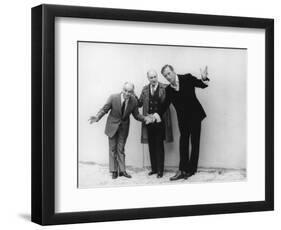 Louis de Funès, and Yves Montandshooting Picture: La Folie Des Grandeurs, 1971-Marcel Dole-Framed Photographic Print