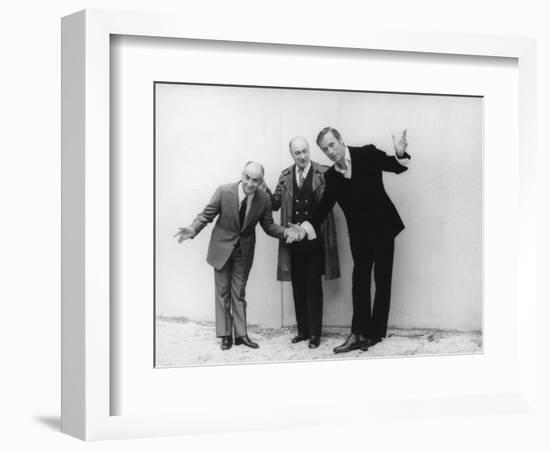 Louis de Funès, and Yves Montandshooting Picture: La Folie Des Grandeurs, 1971-Marcel Dole-Framed Photographic Print