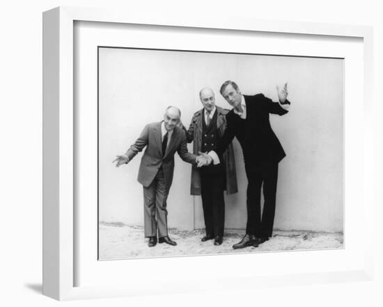 Louis de Funès, and Yves Montandshooting Picture: La Folie Des Grandeurs, 1971-Marcel Dole-Framed Photographic Print