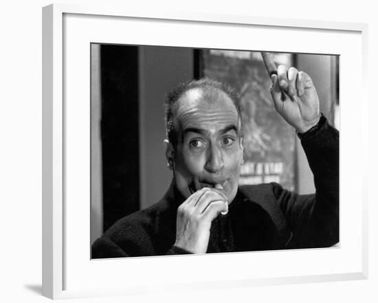 Louis de Funès: Faites Sauter La Banque !, 1963-Marcel Dole-Framed Photographic Print